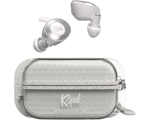 Спортивные наушники Klipsch T5 II True Wireless Sport серого цвета с пыленепроницаемым чехлом