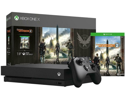 Игровая приставка Microsoft Xbox One X 1TB + Tom Clancy's The Division 2