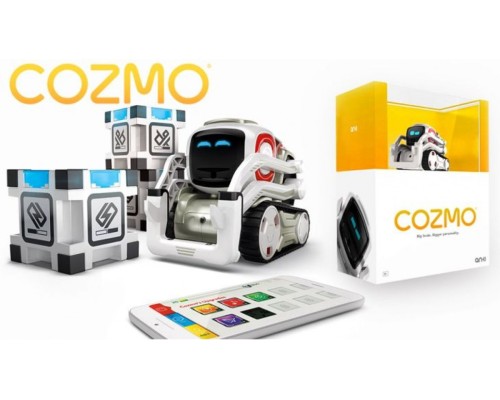 Робот Anki Cozmo с сумкой и набором цветных гусениц