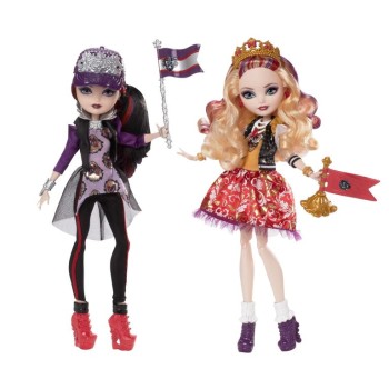 Куклы Ever After High School Spirit Apple White and Raven Queen Doll 2-Pack