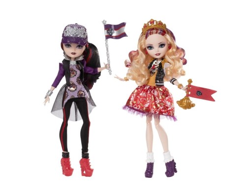 Куклы Ever After High School Spirit Apple White and Raven Queen Doll 2-Pack