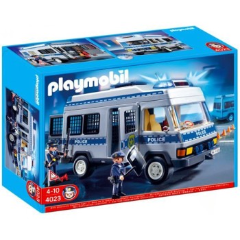 Конструктор Playmobil Полиция Автозак с мигалкой арт.4023, 20 дет.