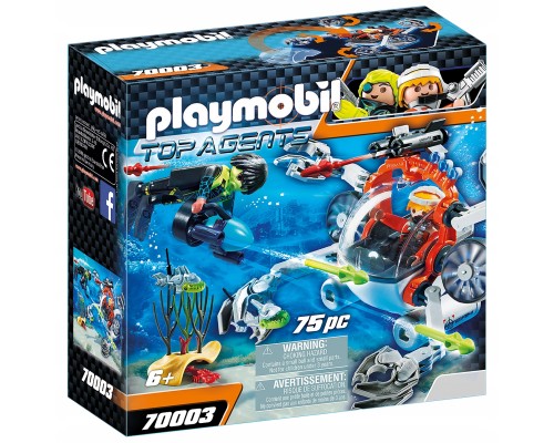 Конструктор Playmobil Глубоководный батискаф агентов арт. 70003, 16 дет.