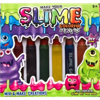 Набор слаймов MAKE YOUR OWN SLIME, 6 цветов