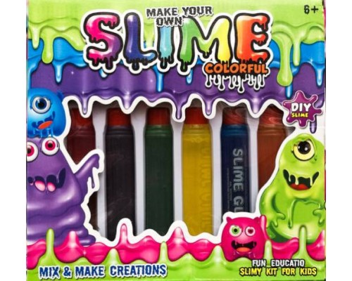 Набор слаймов MAKE YOUR OWN SLIME, 6 цветов