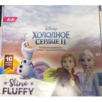 Набор слаймов KIKI SLIME FLUFFY Холодное сердце II, 16 цветов