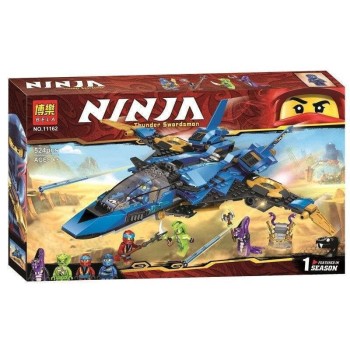 Конструктор BELA NINJA Штормовой истребитель Джея Арт.11162, 524 детали