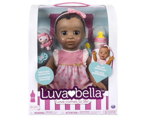 Умная кукла LUVABELLA SPIN MASTER темно-каштановые волосы