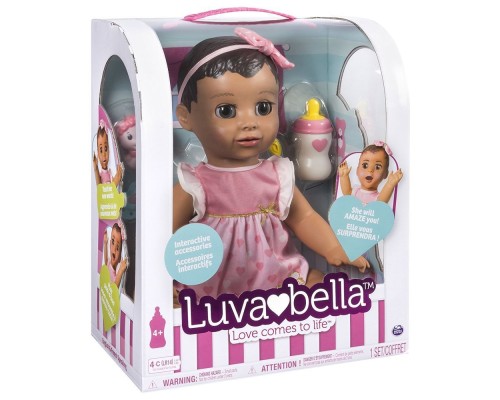 Умная кукла LUVABELLA SPIN MASTER каштановые волосы