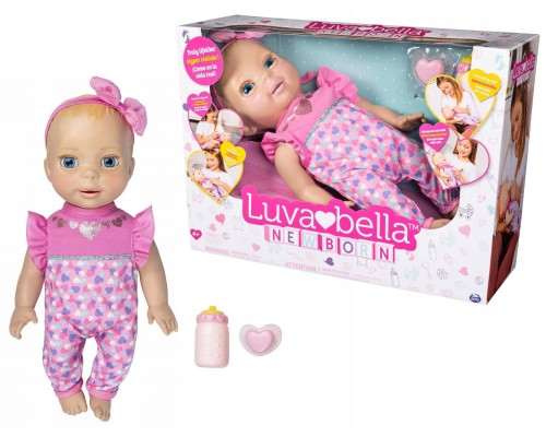 Умная кукла LUVABELLA NEWBORN SPIN MASTER светлые волосы