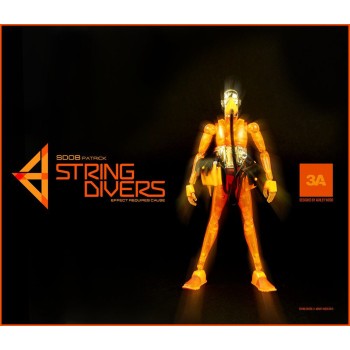 Фигурки Threea Microman String Divers - orange&black