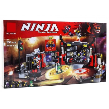 Конструктор NINJA Штаб-квартира сынов Гармадона Арт. 10804, 558 деталей