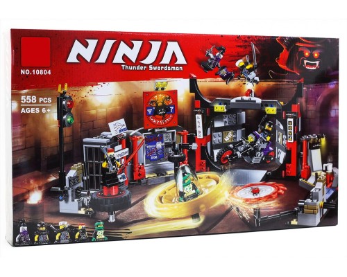 Конструктор NINJA Штаб-квартира сынов Гармадона Арт. 10804, 558 деталей
