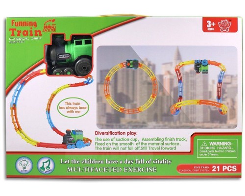 Трек FUNNING TRAIN Железная дорога Арт. D9082, 21 деталь