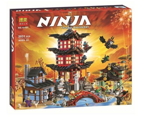 Конструктор BELA NINJA Храм Аэроджитцу Арт. 10427, 2031 деталей