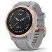 Часы Garmin Fenix 6S Sapphire (розовое золото с серым ремешком)