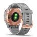 Часы Garmin Fenix 6S Sapphire (розовое золото с серым ремешком)