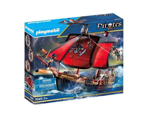 Конструктор Playmobil Большой Пиратский корабль, арт.70411, 132 дет.