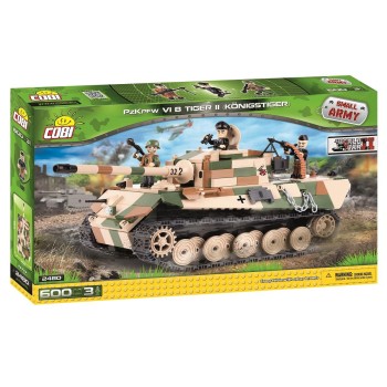 Танк PzKpfw Vi Tiger с тремя фигурками людей COBI 2480