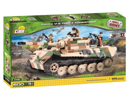 Танк PzKpfw Vi Tiger с тремя фигурками людей COBI 2480