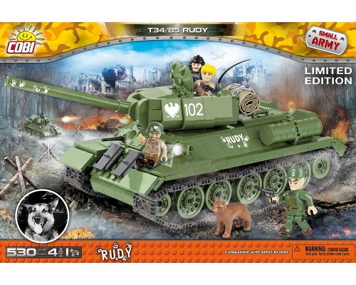 Танк T-34 "Четыре танкиста и собака" COBI 2486