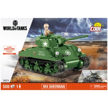 Танк M4 Шерман с одной фигуркой COBI 3007