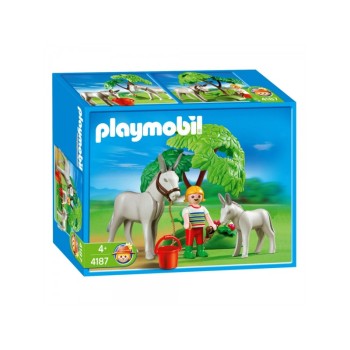 Конструктор Playmobil Девочка с осликами, арт.4187, 8 дет.