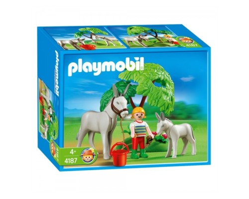 Конструктор Playmobil Девочка с осликами, арт.4187, 8 дет.