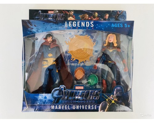 Фигурки Captain Marvel & Doctor Strange Marvel