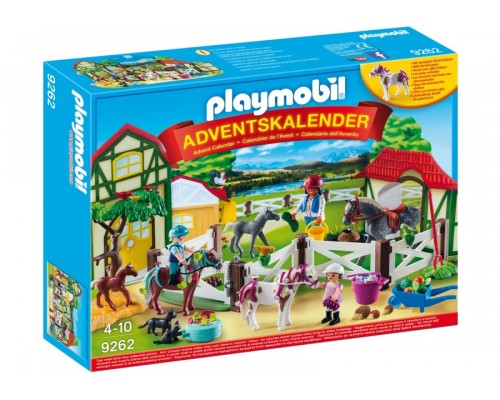 Конструктор Playmobil Адвент календарь Конная ферма арт.9262, 125 дет.