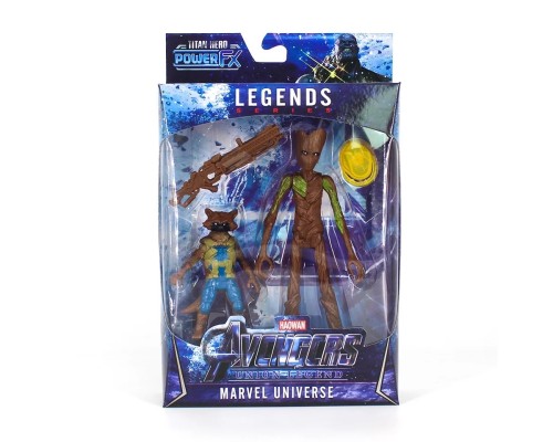 Фигурка Marvel Universe Avengers Union Legend: Groot & Rocket Raccoon