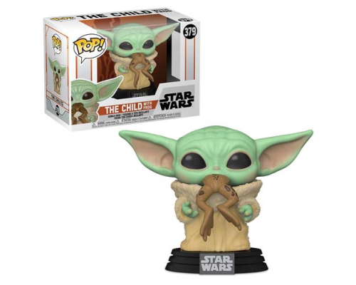 Фигурка Funko POP! Star Wars: The Mandalorian - The Child with Frog (малыш Йода с лягушкой)