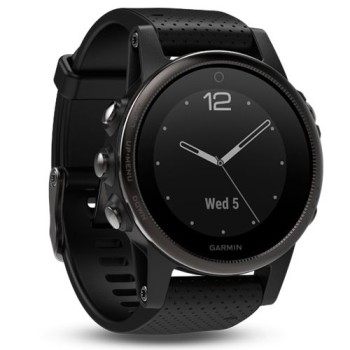 Часы FENIX 5S SAPPHIRE черные с черным ремешком