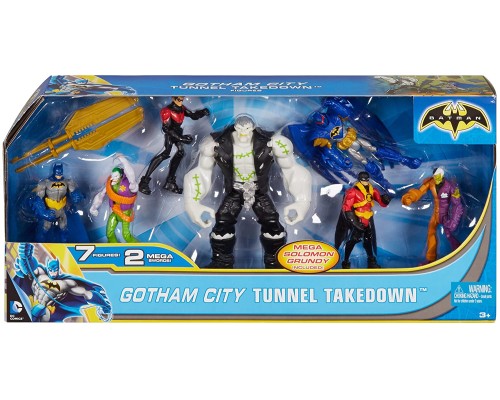 Набор фигурок DC Comics Batman Gotham City Tunnel Таkedоwn Figures 7-pack