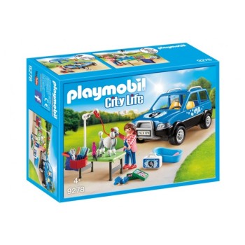 Конструктор Playmobil Мобильный салон для собак арт.9278, 48 дет.