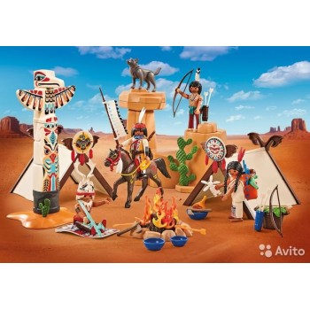 Конструктор Playmobil Деревня индейцев, арт.9899, 101 дет.