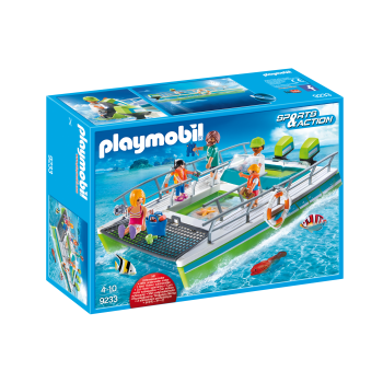 Конструктор Playmobil Прогулочный катамаран с мотором арт.9233, 58 дет.