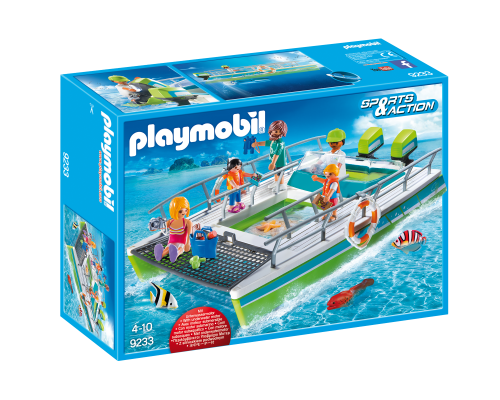 Конструктор Playmobil Прогулочный катамаран с мотором арт.9233, 58 дет.