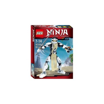Конструктор KSZ Ninja Thunder Swordsman арт. 608-1 «Зейн. Белый ниндзя» 90 дет.