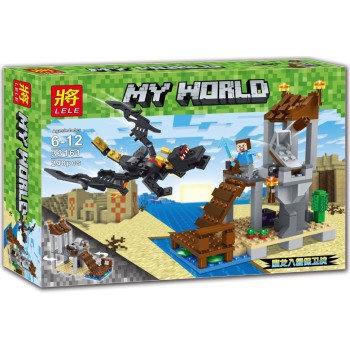 Конструктор Lele My World арт.33161 «Нападение чёрного дракона» 248 дет.