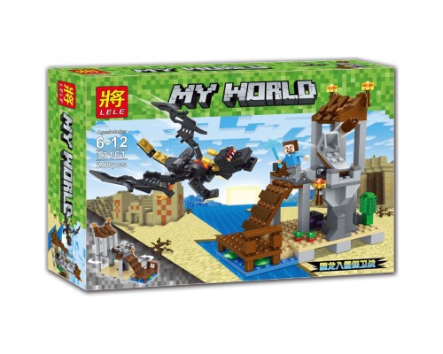 Конструктор Lele My World арт.33161 «Нападение чёрного дракона» 248 дет.