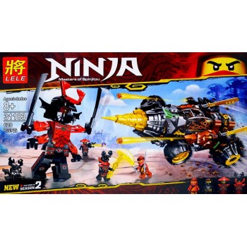 Конструктор Lele Ninja арт.31183 «Земляной бур Коула» 620 дет.