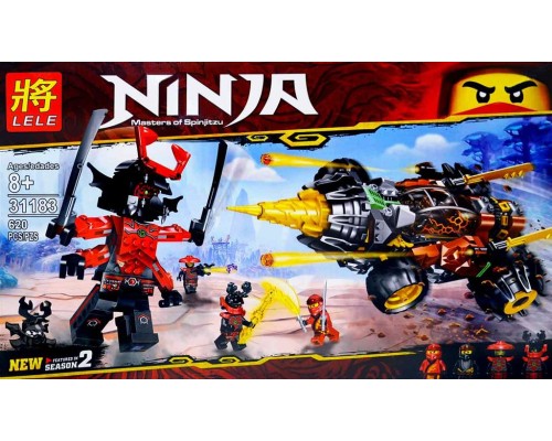 Конструктор Lele Ninja арт.31183 «Земляной бур Коула» 620 дет.