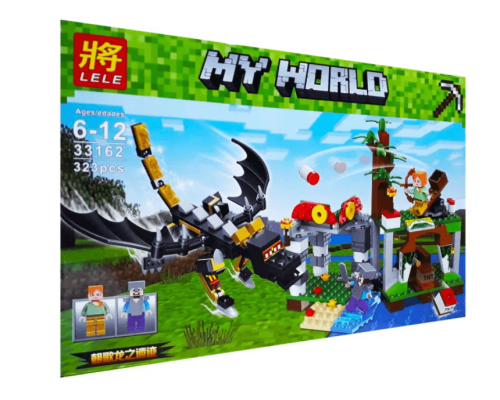 Конструктор Lele My World арт.33162 «Черный дракон» 323 дет.