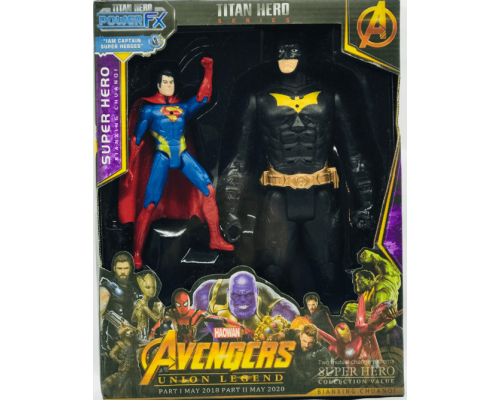 Коллекционные фигурки Avengers Titan Hero «Бэтмен и Супермен»  