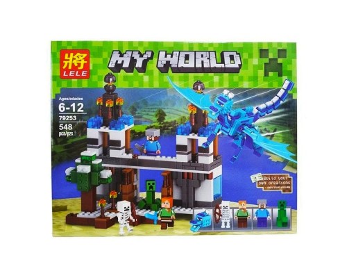 Конструктор Lele My World арт.33244 «Голубой дракон» 548 дет.