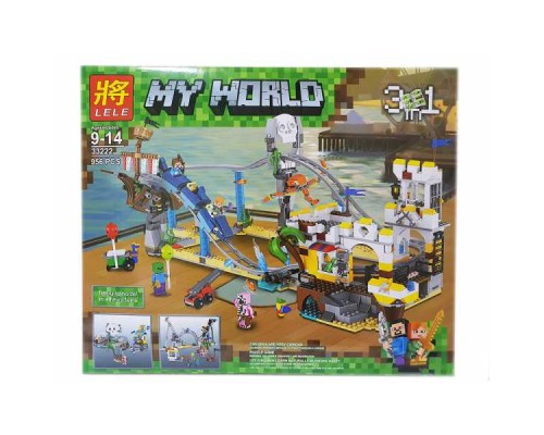 Конструктор Lele My World арт.33222 «Пиратские горки» 956 дет.