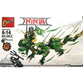 Конструктор Bozhi Ninja арт. 189-2 «Зелёный дракон»  202 дет. 	