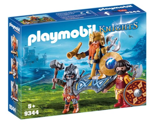 Конструктор Playmobil Гномы: Король гномов с охраной, арт.9344, 17 дет.