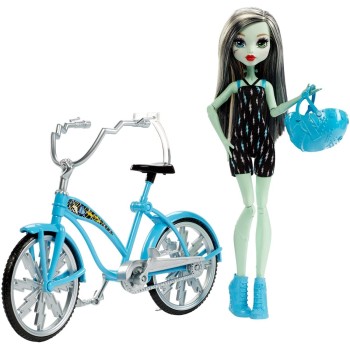 Кукла Mattel Monster High Boltin' Bicycle Frankie Stein Doll & Vehicle